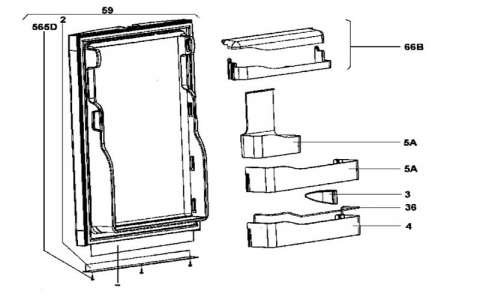 241238470 - PORTE REFRIGERATEUR SERVICE REP 59