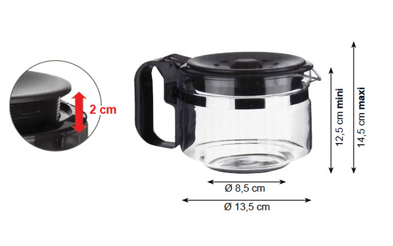 484000000317 UCF100 Verseuse universelle pour cafetière 12/15 tasses