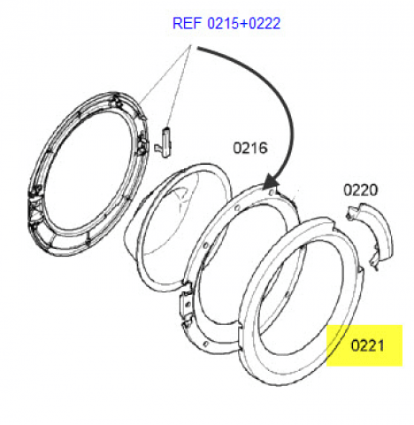 00661609 - CADRE DE HUBLOT EXTERIEUR