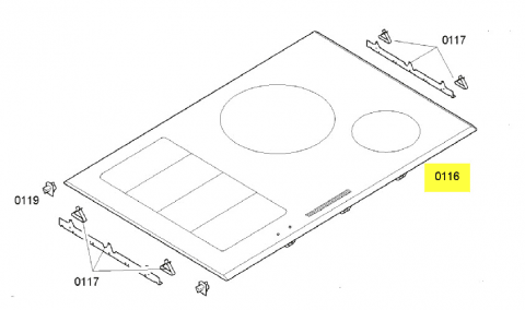 00686225 - DESSUS VERRE VITRO-CERAM