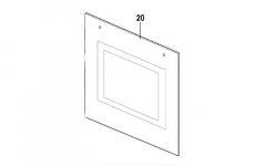 3370771028 - VITRE EXTERIEURE DE PORTE FOUR