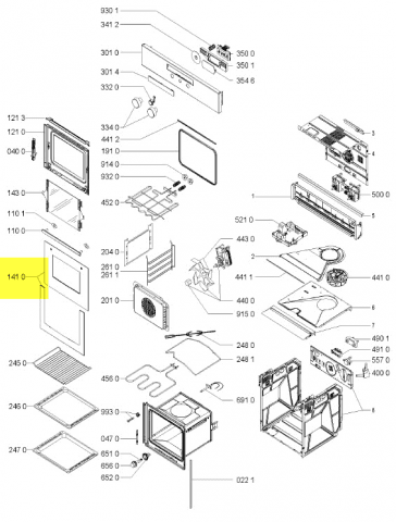 481245058979 - VITRE DE FOUR PORTE EXTERIEURE