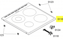 00688710 - DESSUS DE PLAQUE VITRO-CERAM COD 0110