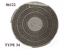 06122 - Filtre rond a charbon actif type 34