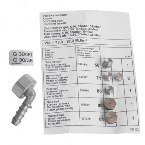 03050514 - Sachet injecteurs gaz butane