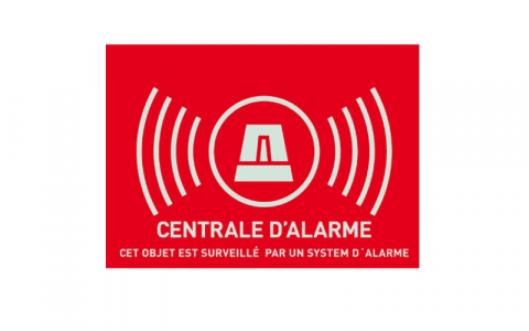 1993210 - AUTOCOLLANT  CENTRALE D ALARME  FR