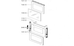 481245050106 - Vitre porte four exterieure rep1410
