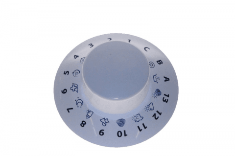 C00264221 - BOUTON TIMER WHITE PW ARM PRNE02