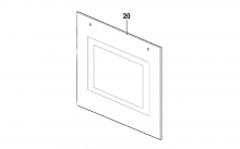 3370771028 - VITRE EXTERIEURE DE PORTE FOUR