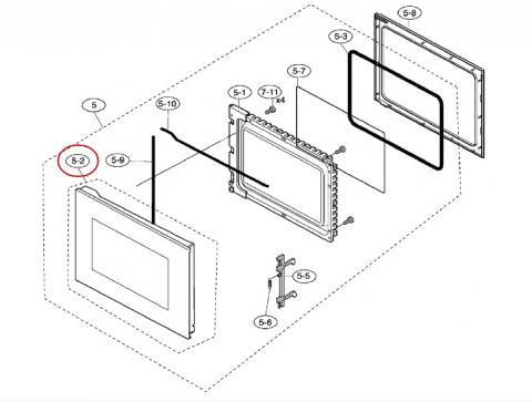 5029911400 - VERRE DE PORTE