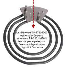 TS-01011430 - Resistance 1200 w rempl ref ts-17606002